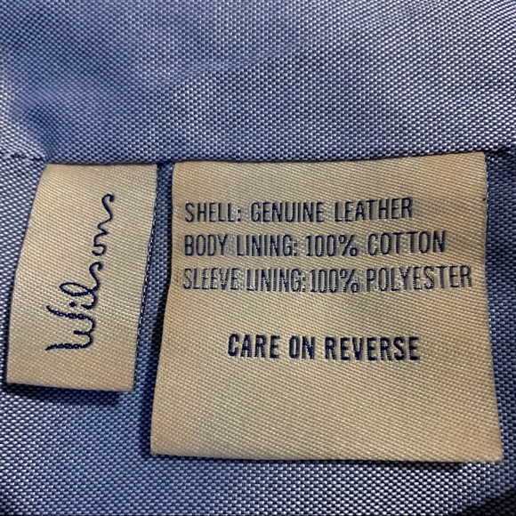 Wilsons Vintage USA Black Genuine Leather Jacket